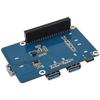 Raspberry Pi 4B/3B USB 3.0 Expansion Hub: 4-Port Driver-Free Splitter Board
