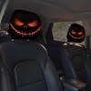 Halloween Inspired Car Headrest Protectors Soft Materials Universal Design Humorous Spooky Prints For Auto Interior 2pcs