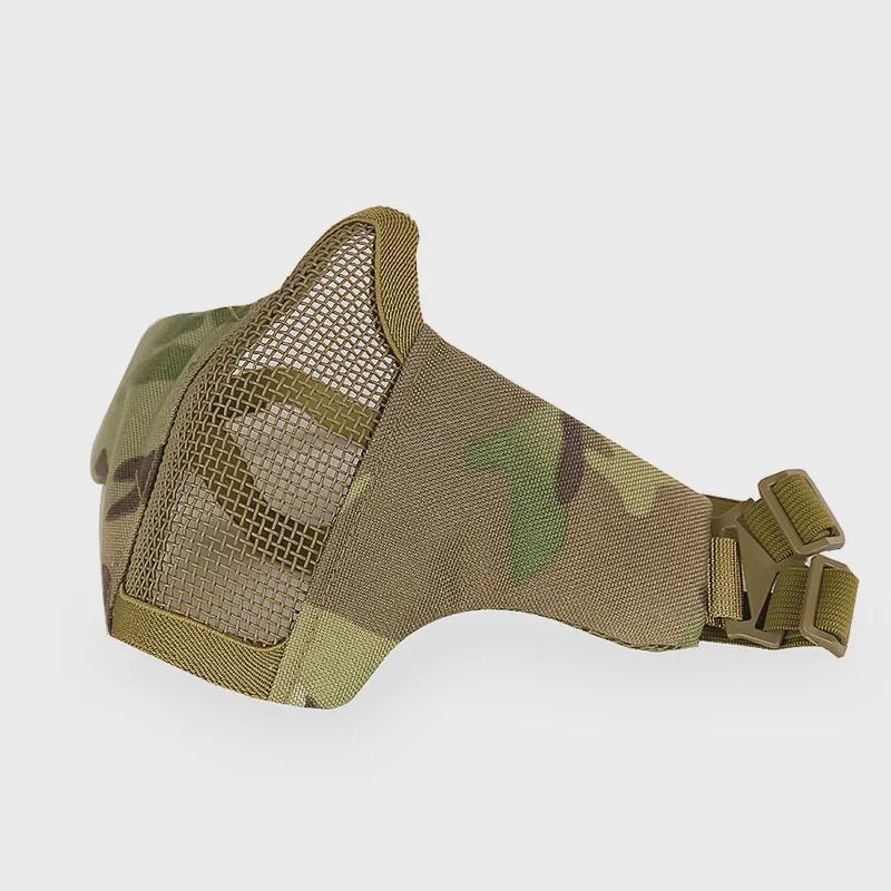 Outdoor Cycling Breathable Steel Wire Tactical Mask for CS Field Protection