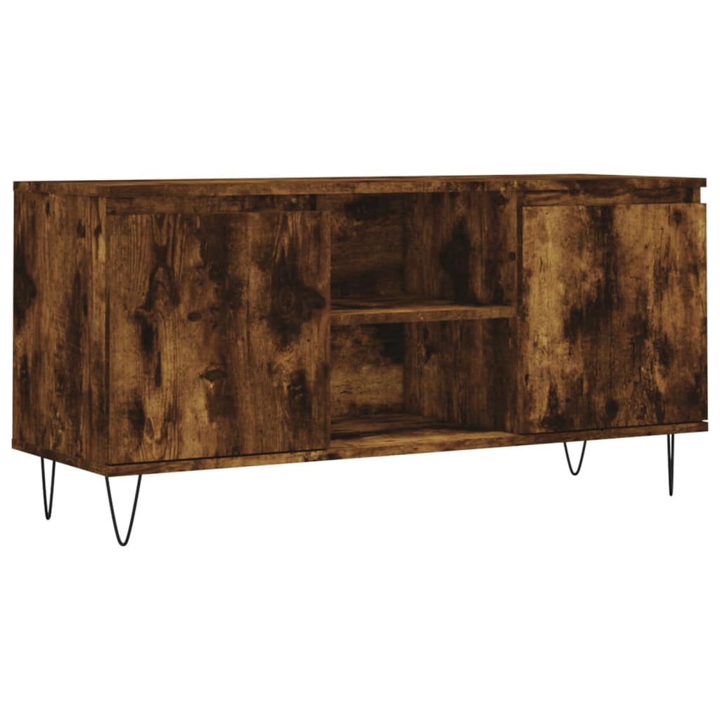 vidaXL TV-Schrank Räuchereiche 104x35x50 cm Holzwerkstoff
