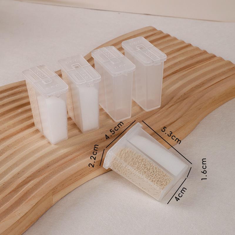 Küchen Gewürz- & Würzflaschen-Set: Öl, Salz, Zucker, BBQ - Haushalts-Plastikgläser