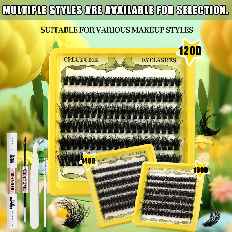 Exclusive Eyelash Extension Kit with Lash Bond and Clusters for Defined Lashes