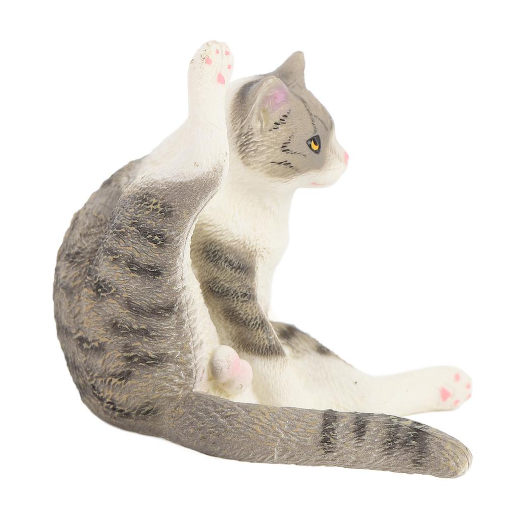 Realistische Katzenfigur Pädagogisch Lebensecht Niedlich Simuliertes Katzenmodell Spielzeug für Kinderzimmer Schreibtisch