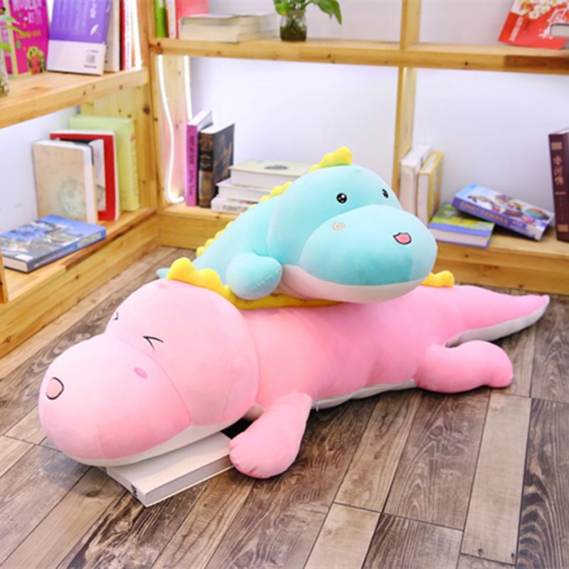 Langes, niedliches Dinosaurier-Stofftier, weicher Cartoon-Tier-Stofftier-Puppe, Freund-Kissen, Geburtstagsgeschenk für Kinder, Mädchen