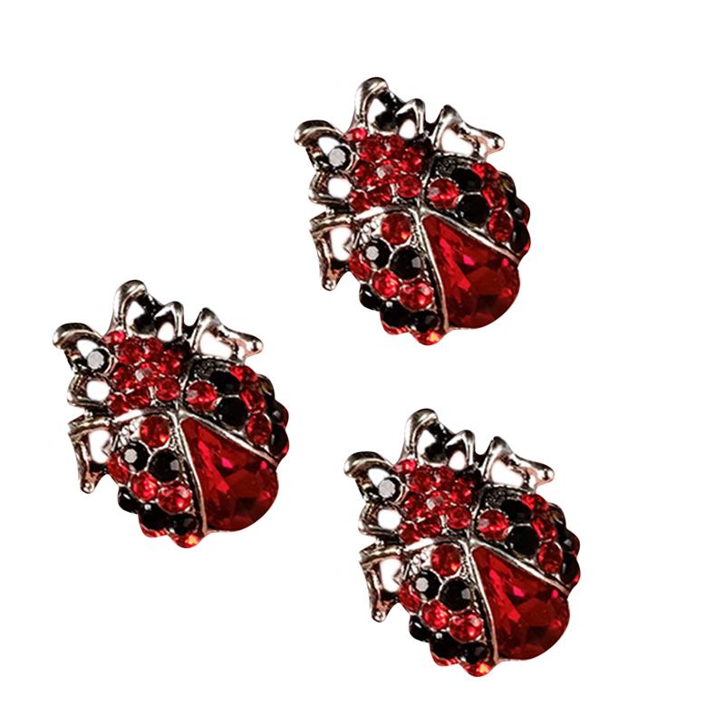 High -Quality Fashion Handmade Oil Insect Brooch Fashion Animal Brooch Rhinestone Female Jewelry Ladybug Brooch