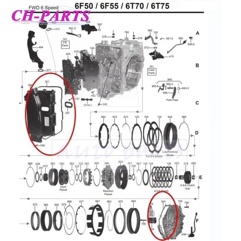 6F50 6F55 6T70 6T75 Auto Transmission Rear Cover Gasket Oil Pan Gasket for FORD LINCOLN MERCURY Car Accessories 24229593