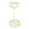 10Pcs Gold /Rose Gold Table Number Stands Heart Shape Name Card Clips  Restaurant Decor
