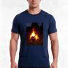 Bonfire Meddie Style Tshirt Summer Casual Cotton Tee Oversized Streetwear Tops Vintage Graphic Print Unisex Unisex Unisex