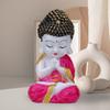 Polyresin Buddha Idol Decorative Showpiece Little Baby Monk Buddha, Pink