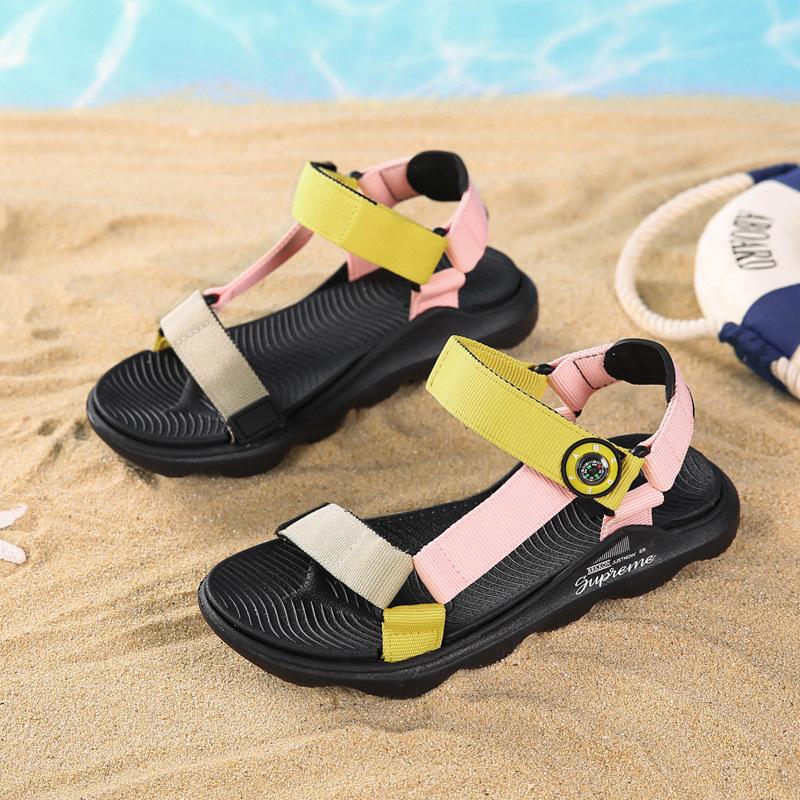 

Candy Sandals Boys Shoes Beach Shoes Girls Shoes South East Asia Ribbon Kids Beach Shoes 30