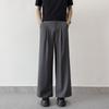 Three-dimensional Pleated Wide-leg Pants Men's Loose and Vertical Design Pants Silhouette Wide-leg Casual Straight Trousers Men
