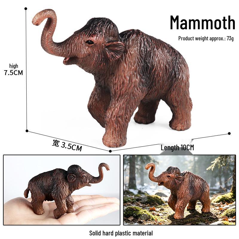 Animal Model Simulation Toy: Woolly Rhinoceros, Dunkleosteus, Deinotherium, Mammoth, Smilodon, Thunder Bird