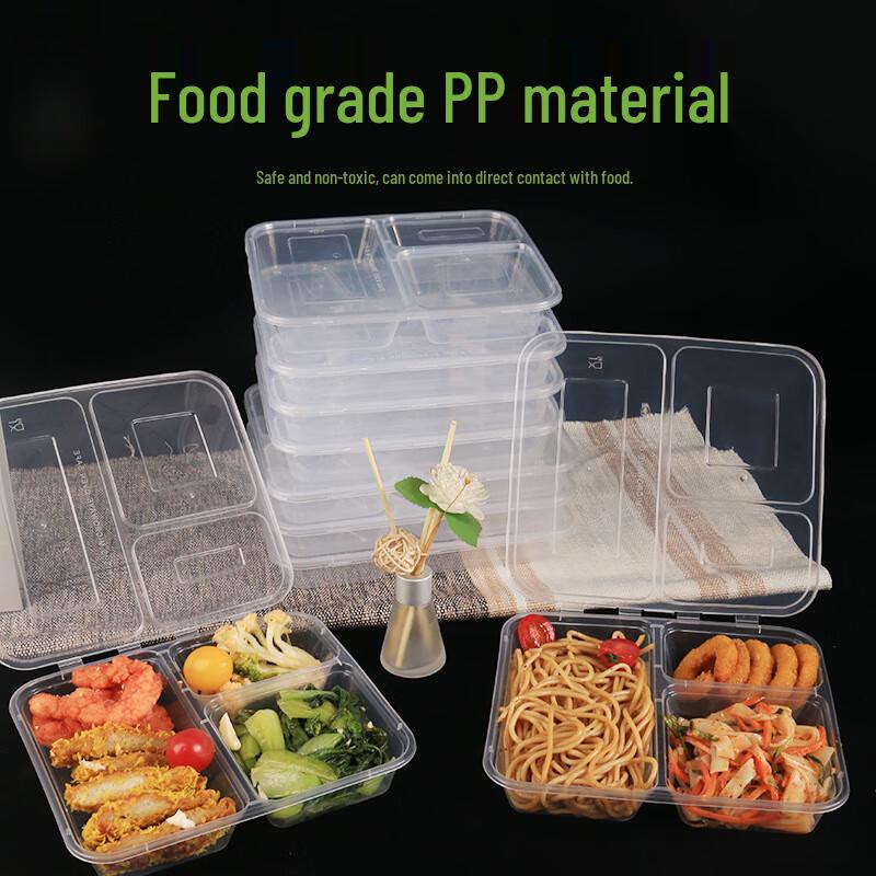 Disposable Multi-Compartment Takeaway Meal Boxes