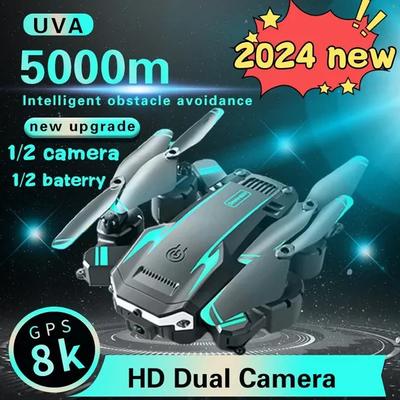 2024 Drone 8K 5G GPS Professional Dual Camera HD Αεροφωτογραφία Αποφυγή εμποδίων Ελικόπτερο με τέσσερις ρότορες RC Distance 5000M Dron Toys