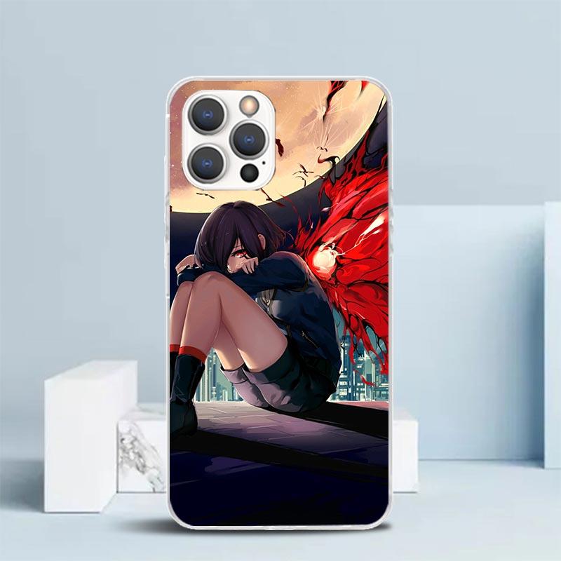G-Ghoul Tokyo Touka Kirishima Soft Cover for iPhone 16 17 Air 15 14 Pro Max 16E Phone Case 13 Mini 12 11 7 SE 8 Print Pattern Fi