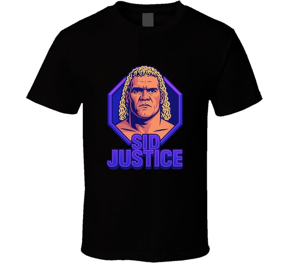 Sid Justice Retro Wrestling Cartoon T Shirt Unisex T-Shirt XXXL