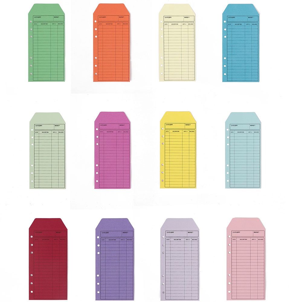 

Бюджетные конверты Kawaii, вкладные листы формата А6, планировщик бюджета, канцелярские товары 12 pcs