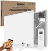 CRONOS Graphene PRO CGP-300TWP White IR Heating Panel Set + Silver Legs BRAND