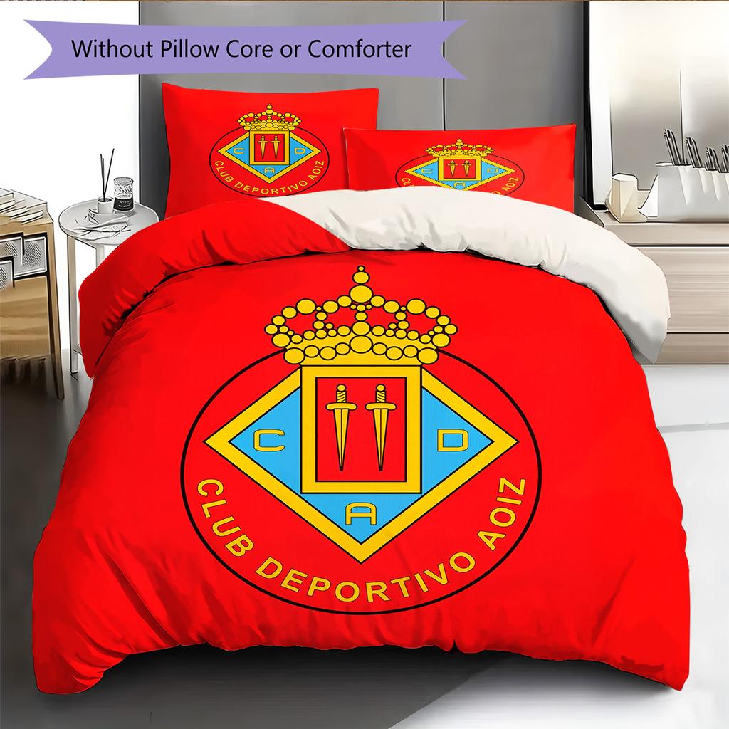 CD Aoiz Pattern Bedding Quilt Set Home Decoration Gift (1 * duvet cover + 2 * pillowcase without core)