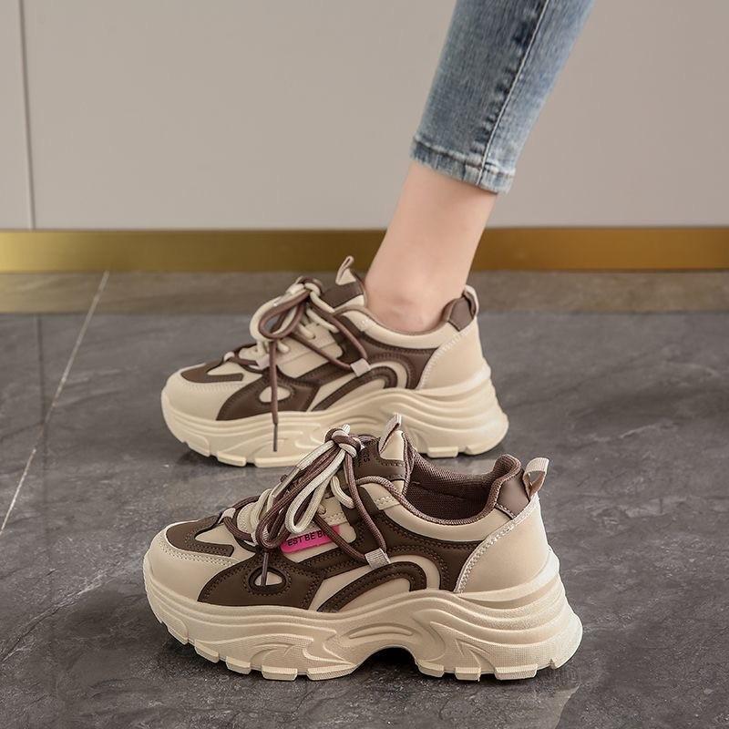Fashion Fashionable Versatile Soft Soled Sports Shoes Autumn Winter New Casual Comfortable Running Sneakers Simple Thick Women's Shoes