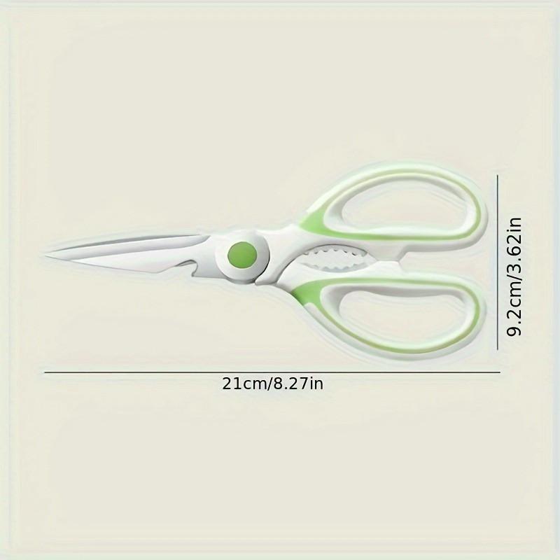 1 Pc Stainless Steel Kitchen Scissors, Food Scissors, Sturdy Chicken Bone Scissors, Versatile Sharp Meat Scissors, Household Scissors