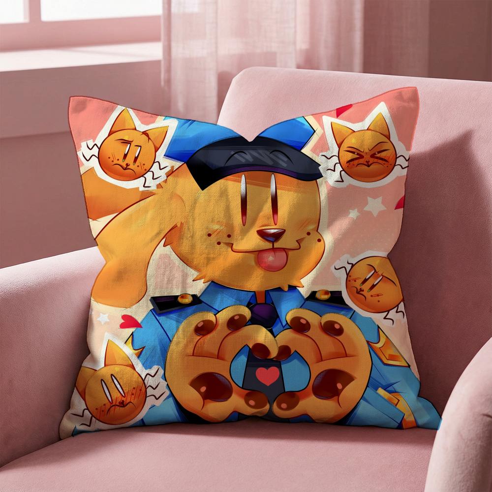 D-Dogman CARTOON Cushion Cover Multi-Scene Pillow Cover for Home & Car - Reversible, Soft & Durable for Daily Use