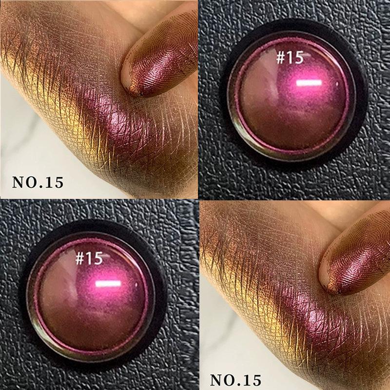 Chameleon Pearlescent Eyeshadow Powder - Single Color, Glitter Finish