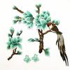 1 Set Applique Repair DIY Patches For Jeans Hat Embroidered Magnolia Bag Clothes Fabric Stickers Embroidery Flower
