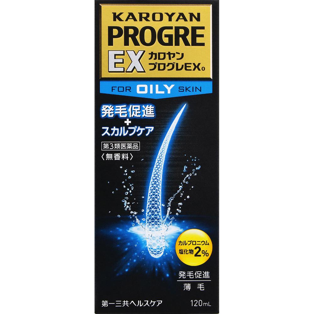 Daiichi Sankyo Healthcare Karoyan Progres EX O 120ml General use Indications: -Androgenetic alopecia, alopecia areata, diffuse alopecia, pityriasis ca