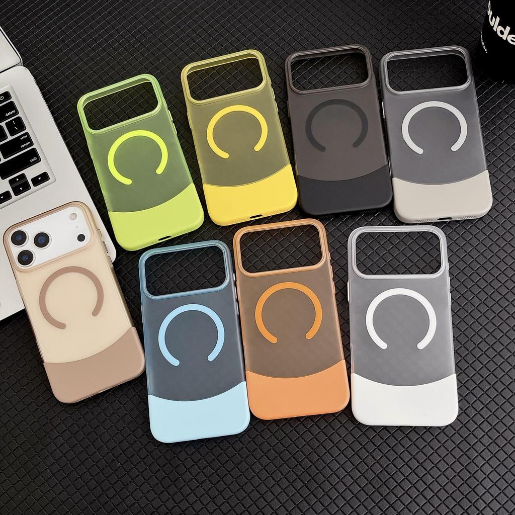 iPhone 16 Magnetic Case: Semi-Transparent, Skin-Feel Frosted, Large Hole Protection, Compatible with 15/14 Models
