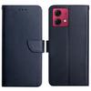 HT02 For Motorola Edge 40 Neo 5G Case Genuine Cow Leather Phone Cover