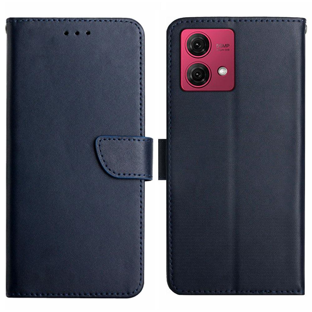 HT02 For Motorola Edge 40 Neo 5G Case Genuine Cow Leather Phone Cover