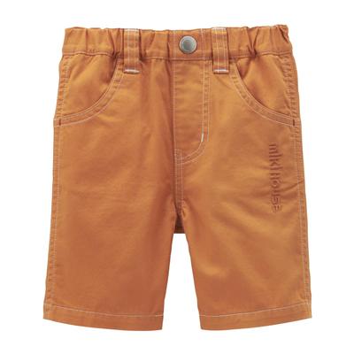 Length Half For For Light Brown [Miki House] 6/8 Pants, Pants, Plain, Logo, Simple, Boys, Girls, Babies, Kids, Children's Clothing, Kindergarten,