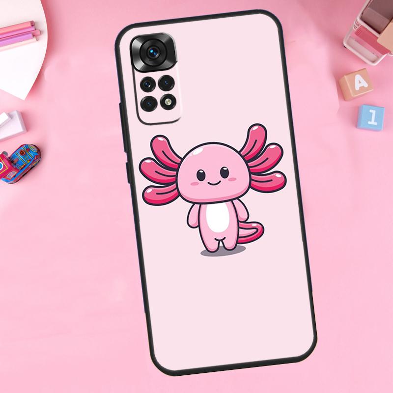Cute Animal Axolotl For Xiaomi Redmi Note 13 10 12 11 14 15 Pro Plus Phone Case For Redmi 15 13C 12C 14C 10C 15C