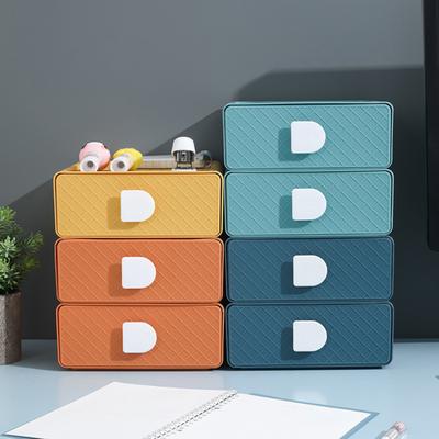 Förvaringslåda Stapelbar Stor kapacitet Slät yta Dekorativ skrivbordslådor för diverse