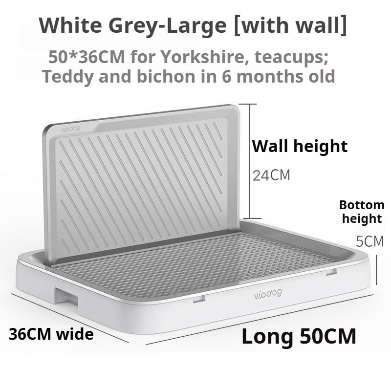 Large Indoor Dog Toilet High Walls Pet Potty Training Dog Urinal Toilet Anti Stepping Puppy Litter Box with Grid Pets Supplies