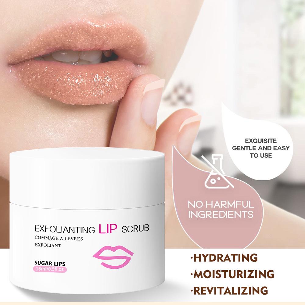 

Cross-Border Export: Gentle Brown Sugar Lip Scrub for Exfoliation and Repair