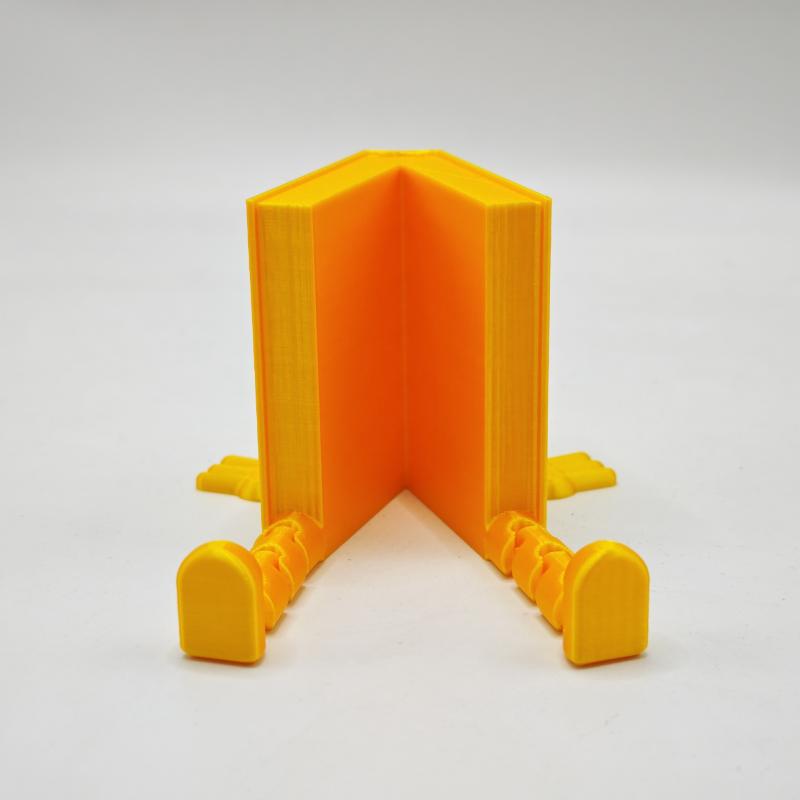 

Movable Joint Book Companion With Articulated Legs 3D Print Bookshelf Table Decoration Home Ornament Fidget Toy Novelty Gifts золотой