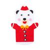 Cartoon Santa Christmas Hand Puppet Non-woven Felt Fabrics Sewing Kit DIY Craft Sewing Felts  Kids