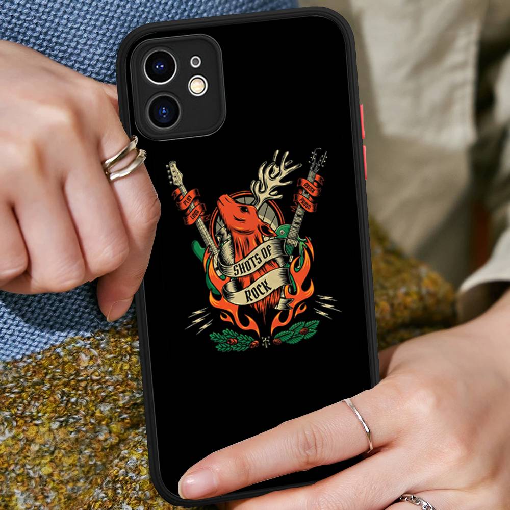 Hi J-Jagermeister Logo Phone Case For IPhone 16 15 14 Plus 15 13 12 11 Pro Max X XS MAX Matte Cover