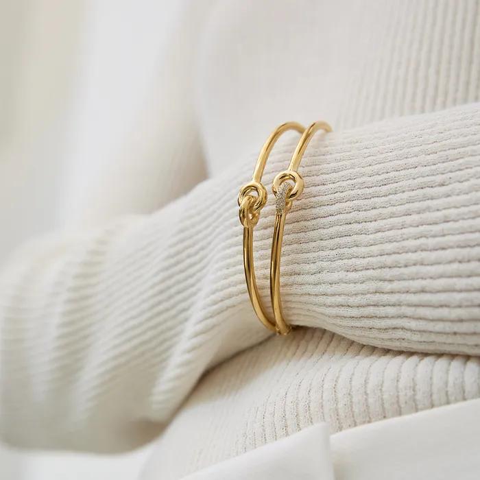 [925SILVER]CONNECT setTING bracelet(14K GOLD color)