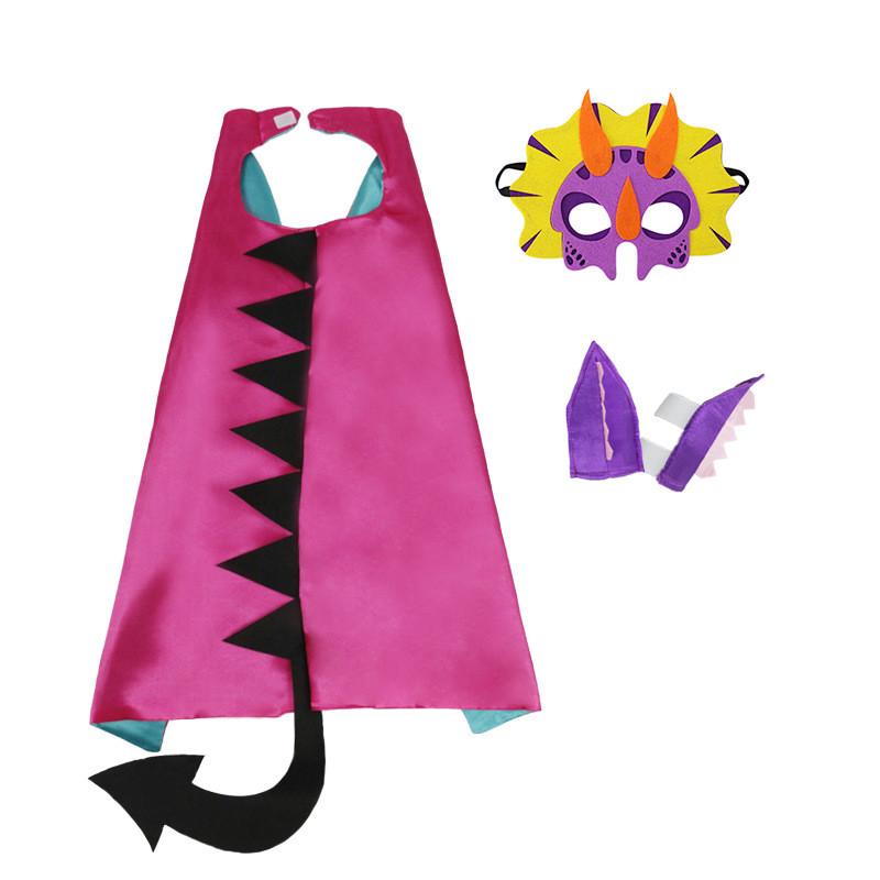 Cloak Kids Dinosaur Mask Set Tyrannosaurus Rex Performance Makeup Props Cosplay