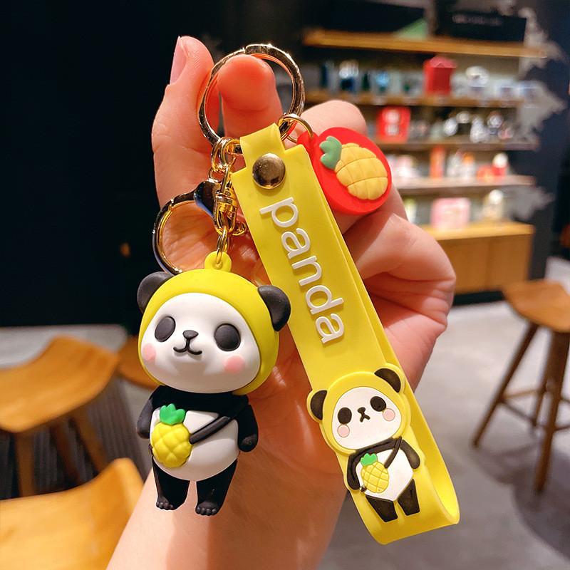 Keychain Colorful Panda Fruitinspired Delightful Design For Birthdays And Parties