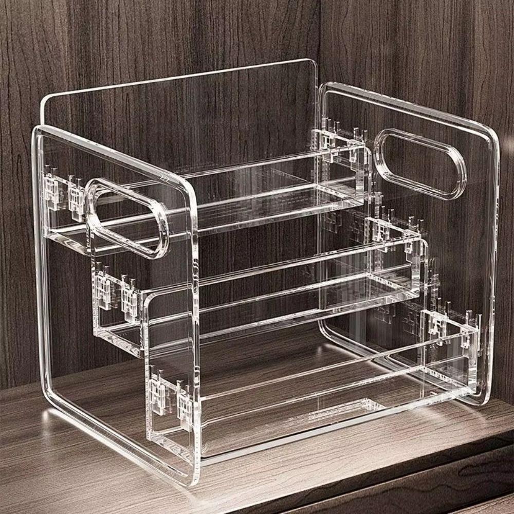 Transparent Cosmetic Storage Box Large Capacity Skincare Storage Stand  Store Display