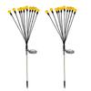 2 Packs 10-head Solar Swaying Firefly Lamps Intelligent Light Control Outdoor Waterproof Ground Plug Garden Atmosphere Decoration
