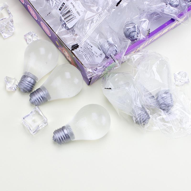 Soft Squishy Light Bulb Maltose Luminous Squeeze Toy Slow Rebound Sensory Fidget Toy Anxiety Relief Novelty Decompression Gift