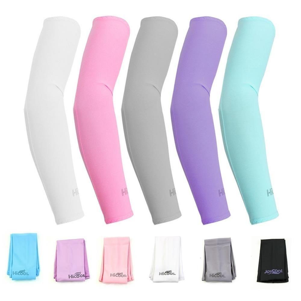 1Pair Summer Basketball Athletic Cover Cooling Arm Sleeves Sport Sun UV Protection