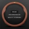 Leather Car Steering Wheel Cover For Chevrolet Malibu Sail Equinox Cruze Cavalier Menlo Bolt Aveo Onix Capti Cavalier Accessorie