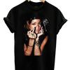 Rihanna einseitiges Baumwoll-T-Shirt Herren