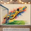 2D Plane - 2D Plane - 1 Piece 2D Plane Banner, Depicting a Football Goalkeeper Making a Catch of the Ball.